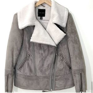 New Look Grey Aviator Jacket size Women’s 10